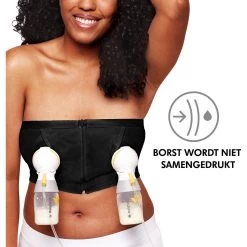 Medela Hands-Free Kolf BH Zwart Maat XL 101043803 -Jollein Winkel 1143x1200 3