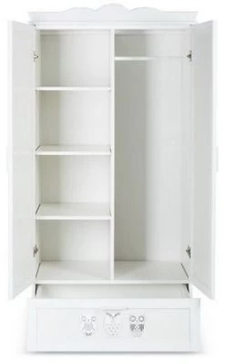 2-Deurs Kast Uil Wit -Jollein Winkel 2 Deurs Kast Uil Wit 2 4