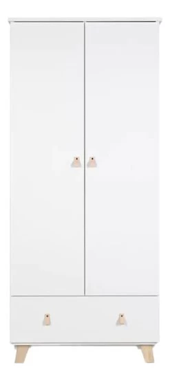 Babykamer Romy: Ledikant, Commode & 2-Deurskast -Jollein Winkel 2 deurskast romy 1