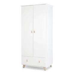 Babykamer Romy: Ledikant, Commode & 2-Deurskast -Jollein Winkel 2 deurskast romy 2