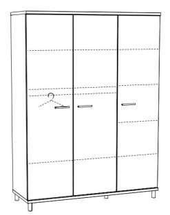 3-Deurskast Naomi NAOK3 -Jollein Winkel 3 deurskast naomi naok3 2 1920x1920