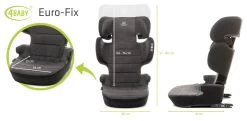 4Baby Euro-Fix Black 15-36kg I-Size Autostoel -Jollein Winkel 4baby euro fix dark grey 15 36kg i size autostoel 7