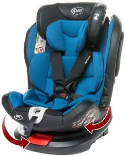 4Baby Roto-Fix Blue 360º 0-36 Kg Isofix Autostoel