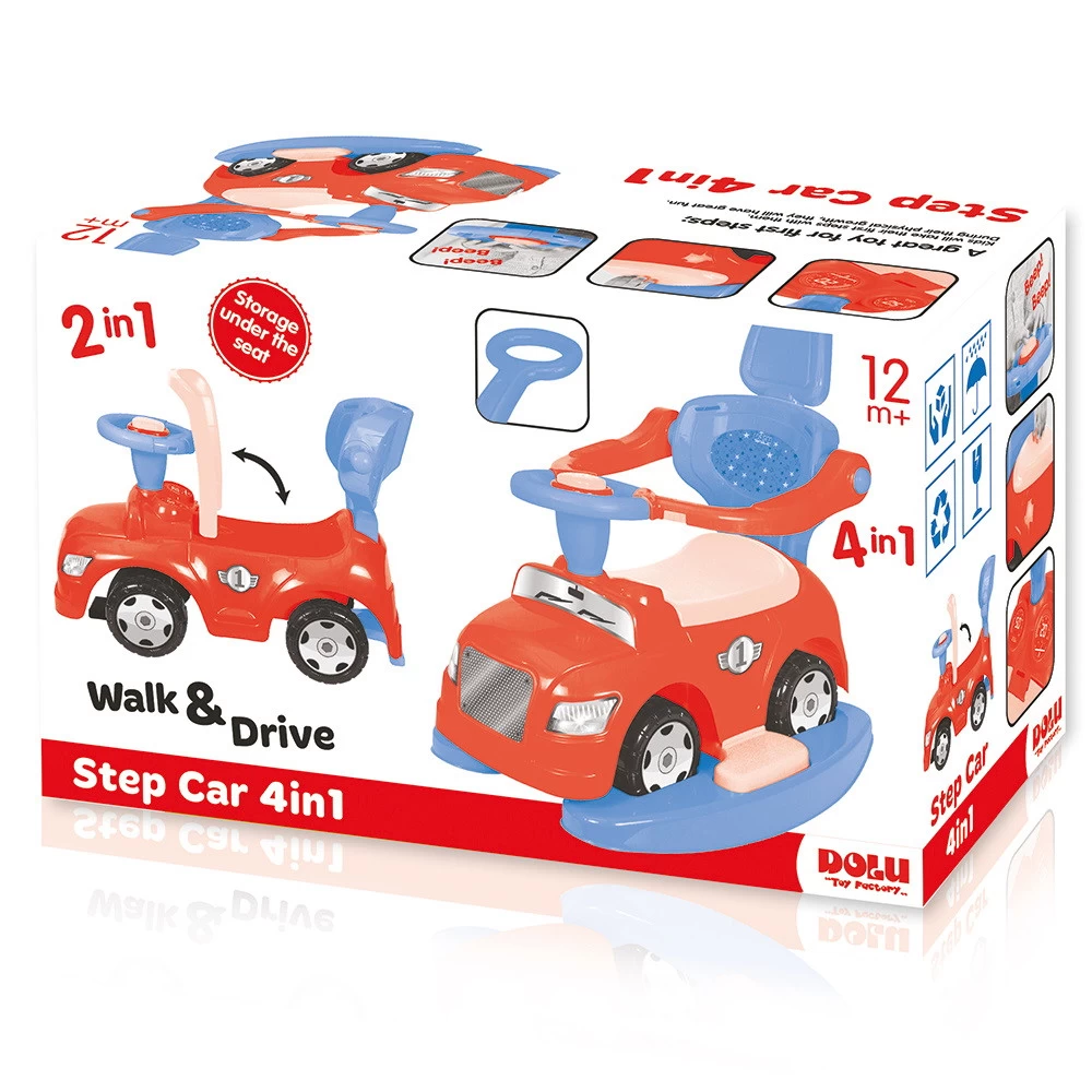 Dolu Step Car 4-in-1 Loopauto 8035 7 Dolu Step Car 4-in-1 Loopauto 8035 - Afbeelding 5