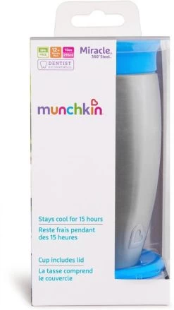 Munchkin Stainless Steel Miracle 360 Cup Blauw Anti-Lek Beker 012370 Div 9 Munchkin Stainless Steel Miracle 360 Cup Blauw Anti-Lek Beker 012370 Div -Jollein Winkel 9200000094378135 3