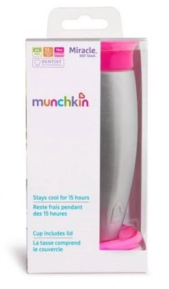 Munchkin Stainless Steel Miracle 360 Cup Roze Anti-Lek Beker 012370 Div -Jollein Winkel 932d1f1d be4c 4a7f ba8e 4e0edfabf811 1.f292895d136487c06657b0e9c522638b