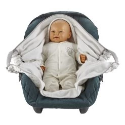 Babyjem Wit/Grijs Wikkeldeken 1116431 -Jollein Winkel Babyjem Wit Grijs Wikkeldeken 1116431 4