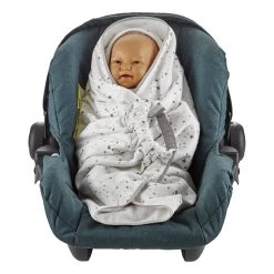 Babyjem Wit/Grijs Wikkeldeken 1116431 -Jollein Winkel Babyjem Wit Grijs Wikkeldeken 1116431 5