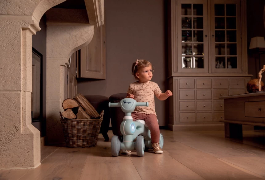 Bo Jungle B-Bike Jumpy Grijs Loopfiets B920030 6 Bo Jungle B-Bike Jumpy Grijs Loopfiets B920030 - Afbeelding 4