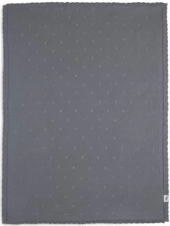 Jollein Pointelle Storm Grey 100 X 150 Cm Ledikantdeken 516-522-66064 -Jollein Winkel Deken Ledikant 100x150cm Pointelle Storm Grey 3