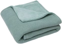 Jollein Basic Knit Forest Green / Fleece 75 X 100 Cm Wiegdeken 517-511-65219