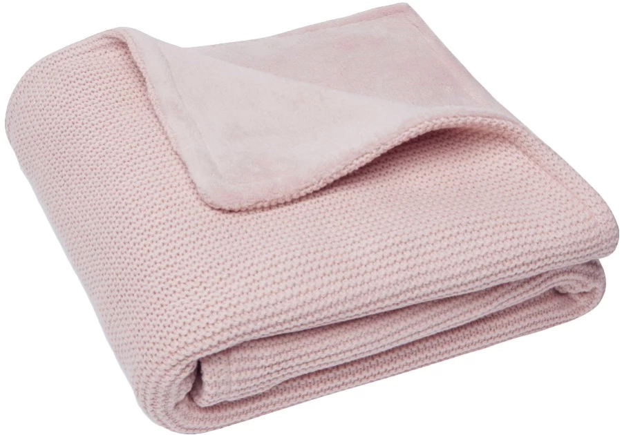 Jollein Basic Knit Pale Pink / Fleece 75 X 100 Cm Wiegdeken 517-511-65310 3 Jollein Basic Knit Pale Pink / Fleece 75 X 100 Cm Wiegdeken 517-511-65310