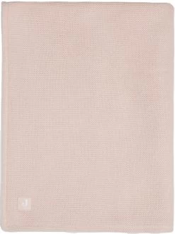 Jollein Basic Knit Pale Pink / Fleece 75 X 100 Cm Wiegdeken 517-511-65310 9 Jollein Basic Knit Pale Pink / Fleece 75 X 100 Cm Wiegdeken 517-511-65310 -Jollein Winkel Jollein Basic Knit Pale Pink clipped rev