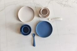 Jollein Nougat Siliconen Dinerset 705-007-00093 -Jollein Winkel Jollein Jeans Blue Siliconen Dinerset 705 007 66035 3