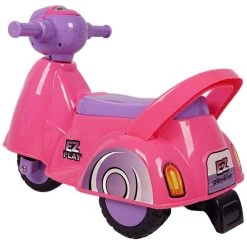 Eco Toys Retro Pink Loopscooter 605 -Jollein Winkel Retro Loopscooter Roze2