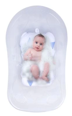 Sevibaby Cozy Triangle Blue Baby Badkussen 69-100 -Jollein Winkel Sevibaby Cozy Triangle Blue Baby Badkussen 69 100 3