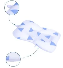Sevibaby Cozy Triangle Blue Baby Badkussen 69-100 -Jollein Winkel Sevibaby Cozy Triangle Blue Baby Badkussen 69 100 5