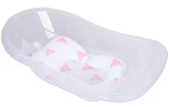 Sevibaby Cozy Triangle Pink Baby Badkussen 69-101 -Jollein Winkel Sevibaby Cozy Triangle Pink Baby Badkussen 69 101 3