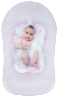 Sevibaby Cozy Triangle Pink Baby Badkussen 69-101 -Jollein Winkel Sevibaby Cozy Triangle Pink Baby Badkussen 69 101 4