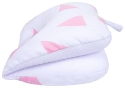 Sevibaby Cozy Triangle Pink Baby Badkussen 69-101 -Jollein Winkel Sevibaby Cozy Triangle Pink Baby Badkussen 69 101 6