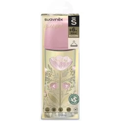 Suavinex Gold Large Flow Roze 360 Ml Silicone Fles SXSGX3080200 -Jollein Winkel Suavinex Gold Slow Flow Roze 360 ml Silicone Fles SXSGX3080200 3