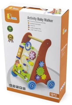 Viga Activity Walker Multicolor Houten Loopwagen 50950 -Jollein Winkel Viga Activity Walker Multicolor Houten Loopwagen 50950 8