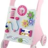 Viga Activity Walker Roze Houten Loopwagen 50178 -Jollein Winkel Viga Activity Walker Roze Houten Loopwagen 50178 1
