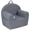 Albero Mio Stripe Graphite Kinderfauteuil -Jollein Winkel albero mio stripe graphite kinderfauteuil 1