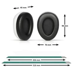 Alecto BV-72 Wit/Mintgroen Baby Gehoorbeschermers -Jollein Winkel alecto bv 72 wit mintgroen baby gehoorbeschermers.5