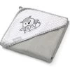 Baby Ono Bamboo Grijs Vosjes 76x76 Cm Badcape 345/03