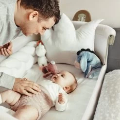 Babygo SideBySide Creme Wieg Aan Bed 4161 -Jollein Winkel babygo sidebyside creme wieg aan bed 4161 1