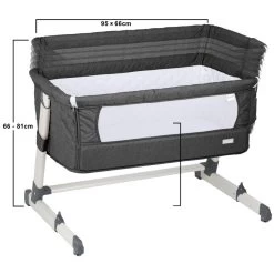 Babygo Together Dark Grey Wieg Aan Bed 460-4 -Jollein Winkel babygo together dark grey wieg aan bed 460 4 8