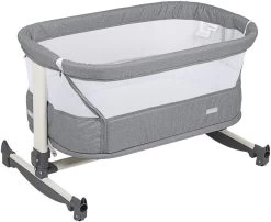 Babygo Vivaldi Grey Wieg Aan Bed 4651 -Jollein Winkel babygo vivaldi grey wieg aan bed 4651 1