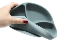 Babyjem Grijs Siliconen Bordje 715 -Jollein Winkel babyjem mint siliconen bordje 715 3 1