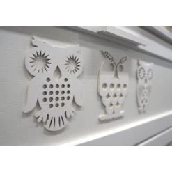 Babykamer Uil Wit: Ledikant, Commode En Open Kast -Jollein Winkel babykamer uil wit ledikant commode en 2 deurs kast 6 2