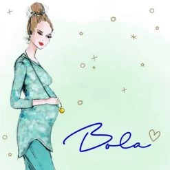 Babylonia Bola Roségoud Roze Druppel Zwangerschapsketting Met Babybel VO210 -Jollein Winkel babylonia bola 16