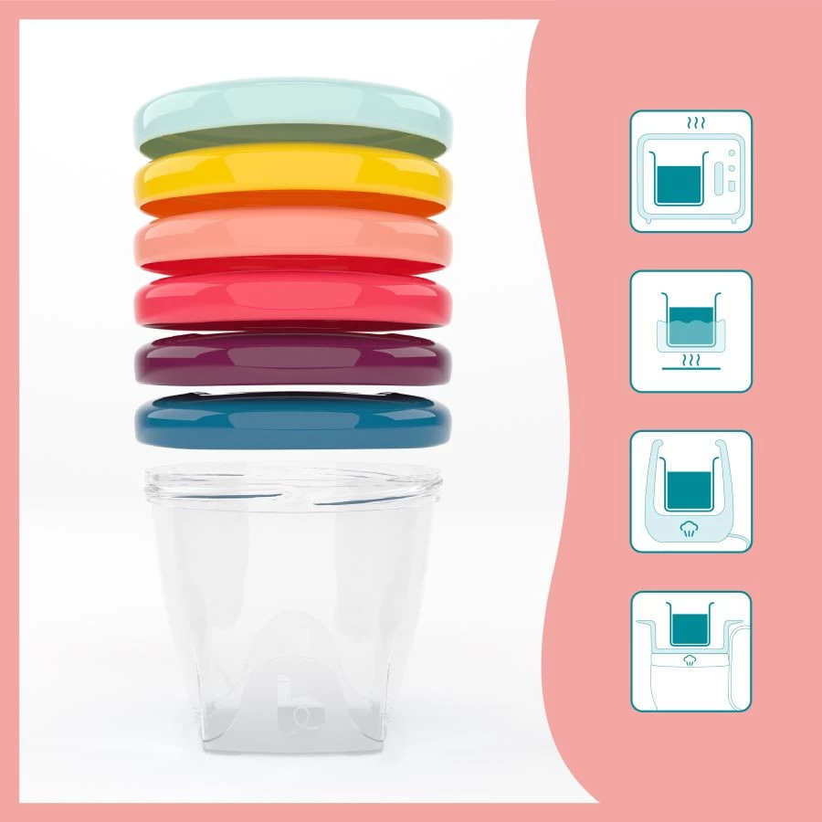 Babymoov Babybols Multi Set Bewaarbakjes A004310 4 Babymoov Babybols Multi Set Bewaarbakjes A004310 - Afbeelding 2