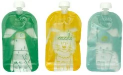 Badabulle 15 Stuks Herbruikbare Knijpzakjes B004500