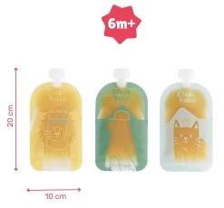 Badabulle 15 Stuks Herbruikbare Knijpzakjes B004500 -Jollein Winkel badabulle 15 stuks herbruikbare knijpzakjes b004500 8 1920x1920