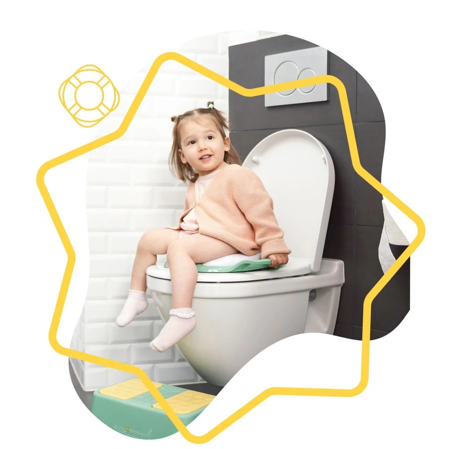 Badabulle Groen Toiletverkleiner Met Handgrepen B027008 8 Badabulle Groen Toiletverkleiner Met Handgrepen B027008 - Afbeelding 6