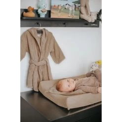 MamaLoes Badstof Light Grey 0-1jr Badjas ML5086 -Jollein Winkel badstof nougat 01 8