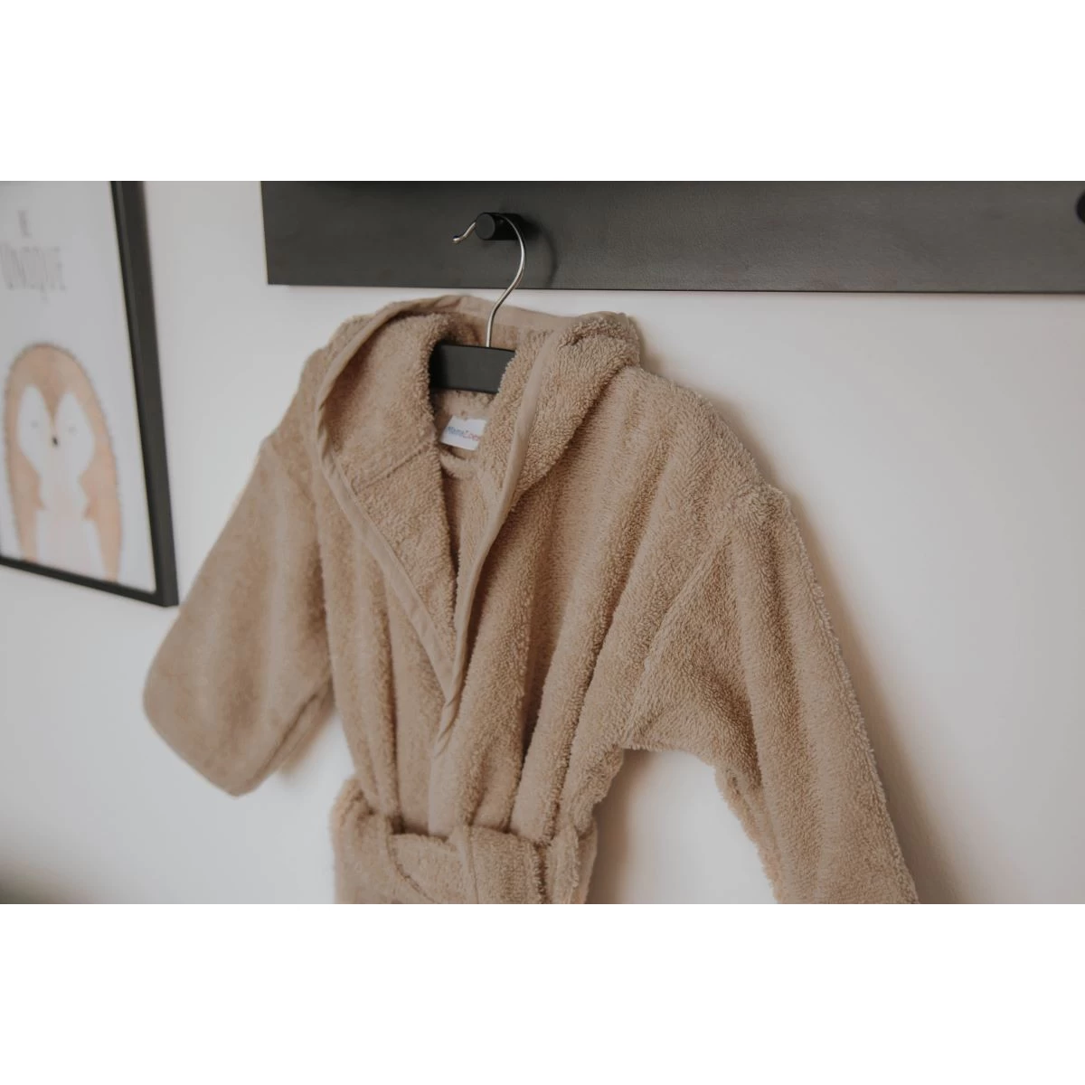 MamaLoes Badstof Nougat 1-2jr Badjas ML010302 10 MamaLoes Badstof Nougat 1-2jr Badjas ML010302 - Afbeelding 8