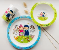 Bambolino Toys Fien En Teun 3-delig Kinderservies 19206 -Jollein Winkel bambolino toys fien en teun 3 delig kinderservies 19206 sfeer3