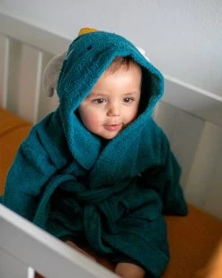 Blush & Blossom Dragon Diego 1-2jr Badstof Badjas TR-BB4207 -Jollein Winkel bathrobe dragon diego 1