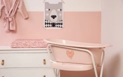 Bébé-jou Bebe-Jou Mellow Rose 98 Cm Click Badstandaard 2200056 -Jollein Winkel bebe jou leopard pink click badje 4 1