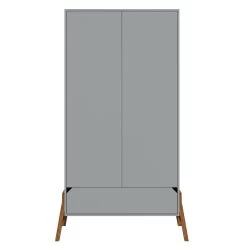 Bellamy Lotta Grey Babykamer: Ledikant/Juniorbed, Commode Met 6 Lades En 2-Deurskast -Jollein Winkel bellamy lotta grey 2 deurskast loszsz2d 1 2