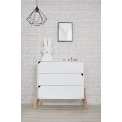 Bellamy Lotta Snow Babykamer: Ledikant/Juniorbed En Commode -Jollein Winkel bellamy lotta snow commode lobikomo 3 1