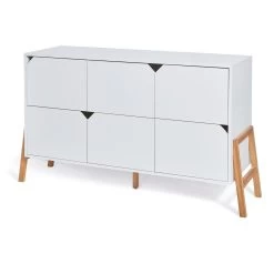 Bellamy Lotta Snow Babykamer: Ledikant/Juniorbed, Commode Met 6 Lades En 2-Deurskast -Jollein Winkel bellamy lotta snow commode met 6 lades lobiko6s 2 2