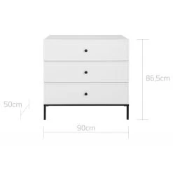 Bellamy Lumi White Babykamer: Ledikant/Juniorbed En Commode 26 Bellamy Lumi White Babykamer: Ledikant/Juniorbed En Commode -Jollein Winkel bellamy lumi white commode lubikomo 3 1