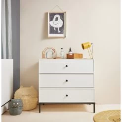 Bellamy Lumi White Babykamer: Ledikant/Juniorbed En Commode 28 Bellamy Lumi White Babykamer: Ledikant/Juniorbed En Commode -Jollein Winkel bellamy lumi white commode lubikomo 4 1
